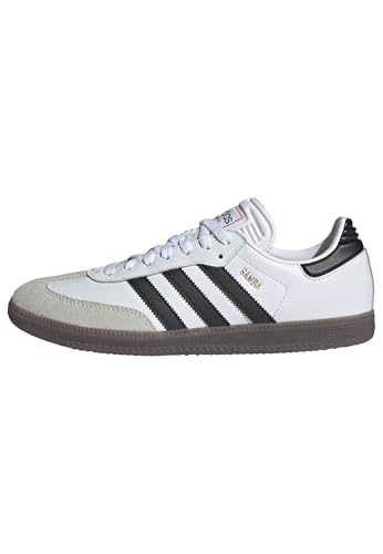 White/Black/Vivid Red Color Unisex Indoor Soccer Shoes With Leather Upper