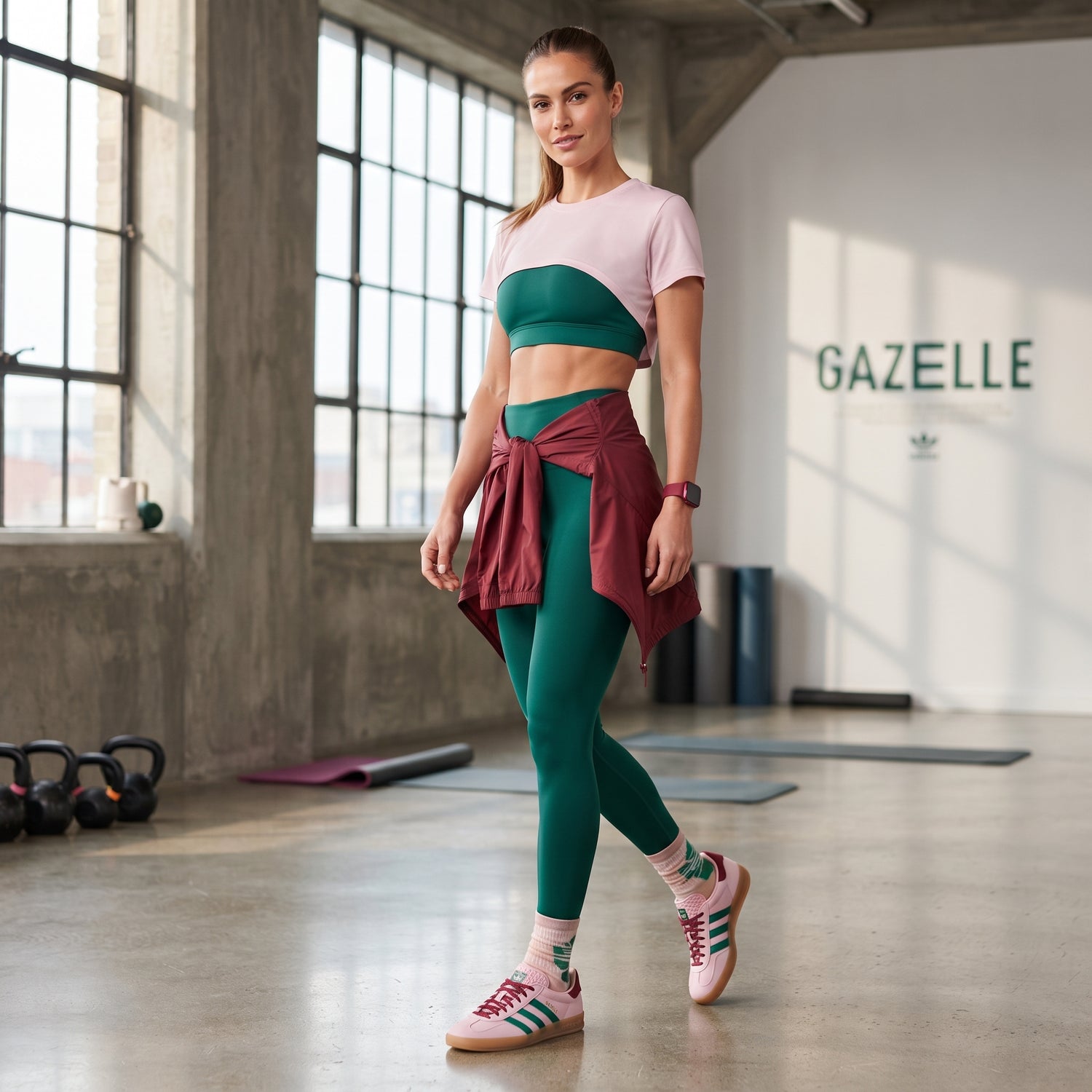 Women’s Gazelle Indoor Leather Walking Sneakers