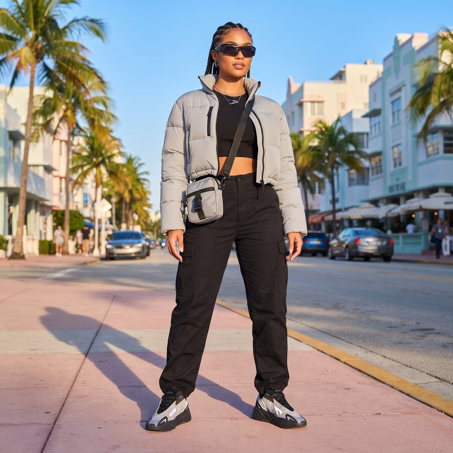 Unisex Chunky Sole Sport Sneakers – Wear-Resistant Design