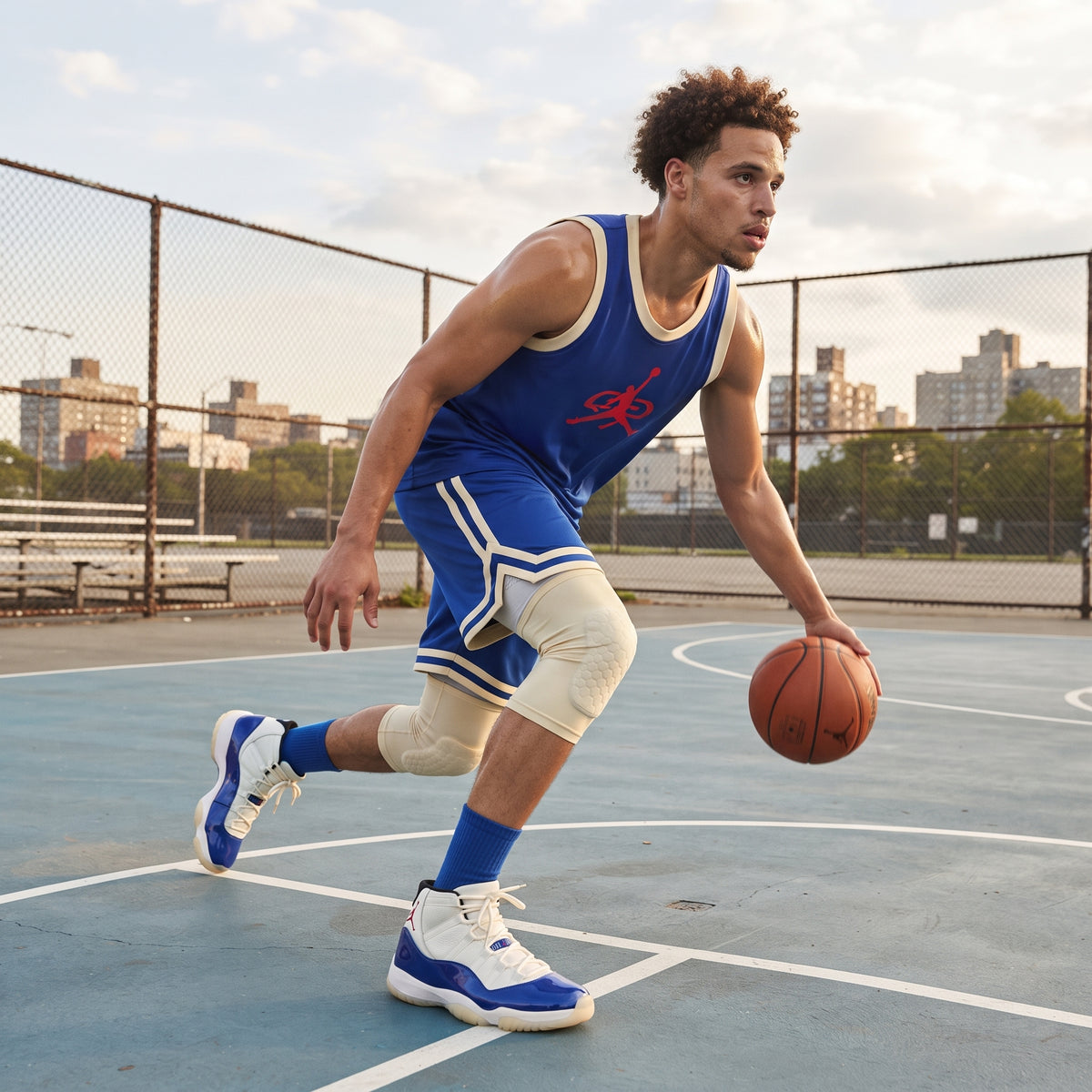 Men's High Top Basketball Shoes With Durable Outsole