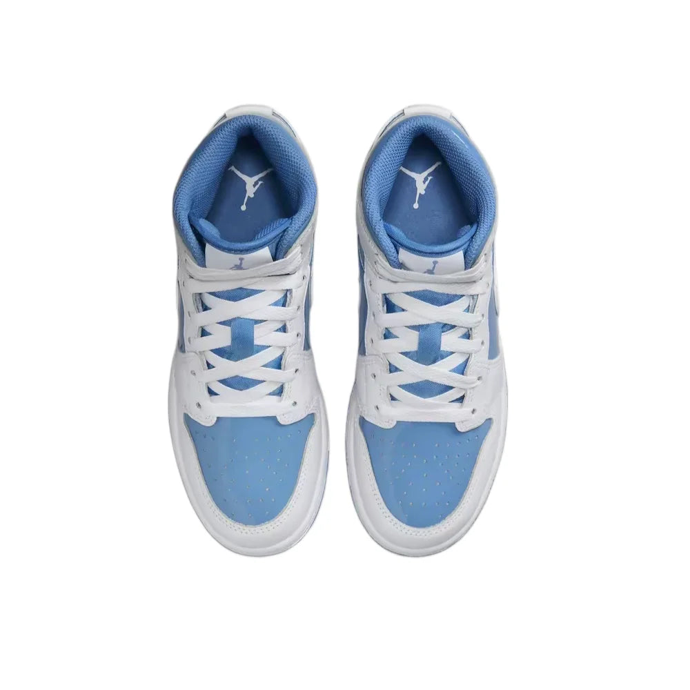 Unisex Mid-Top Mesh Basketball Sneakers – Non-Slip Sole