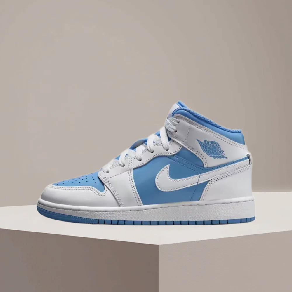 Unisex Mid-Top Mesh Basketball Sneakers – Non-Slip Sole