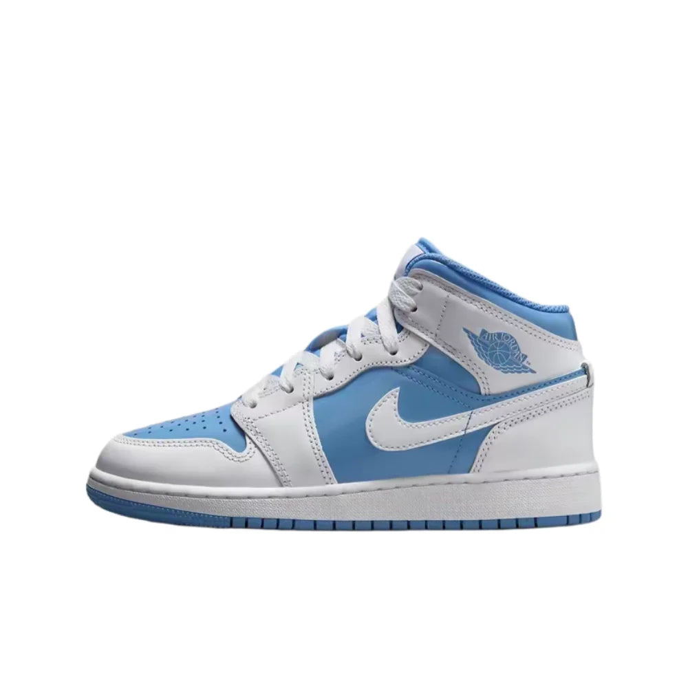 Unisex Mid-Top Mesh Basketball Sneakers – Non-Slip Sole