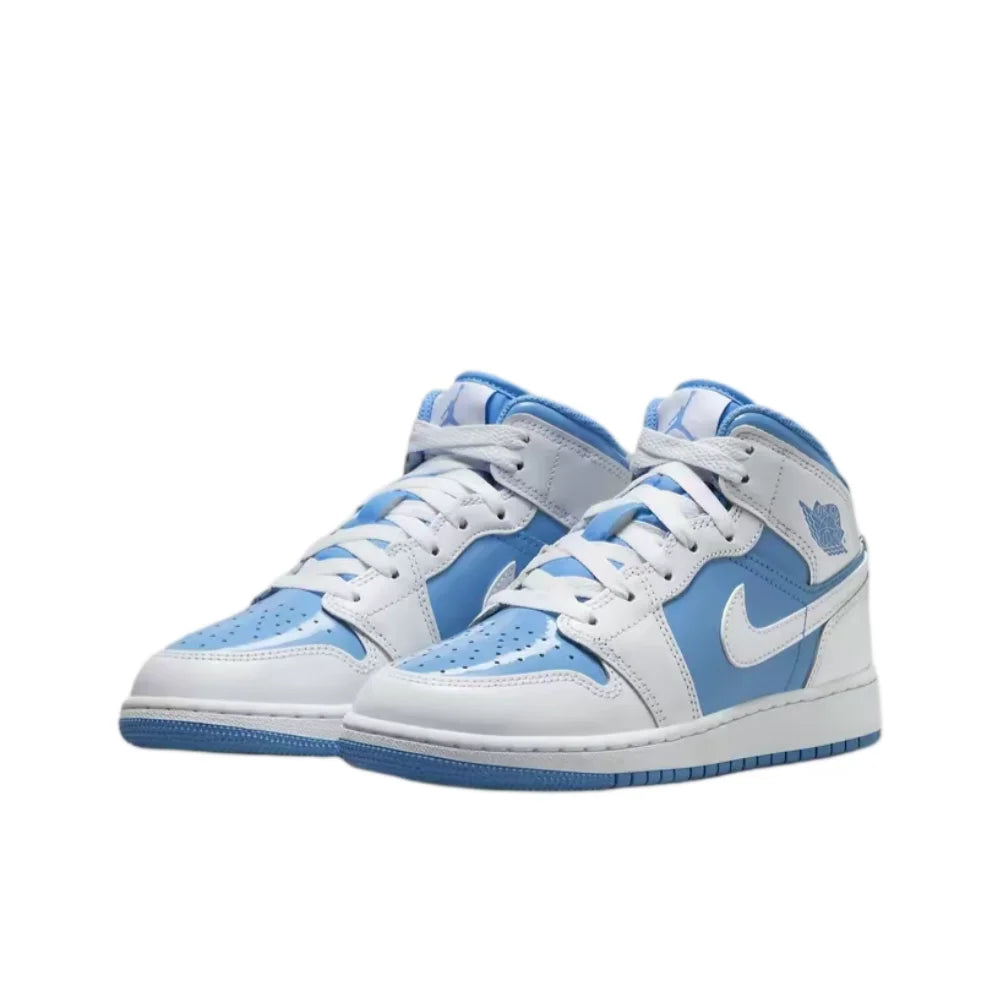 Unisex Mid-Top Mesh Basketball Sneakers – Non-Slip Sole